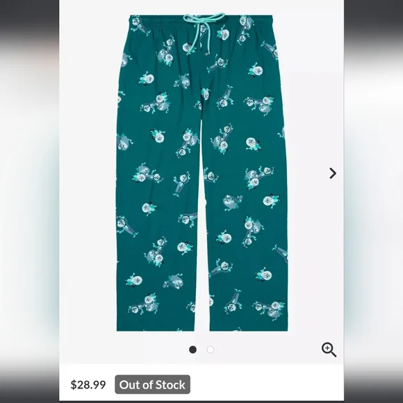 Disney The Haunted Mansion Hitchhiking Ghosts Allover Print Sleep Pant - Picture 4 of 5